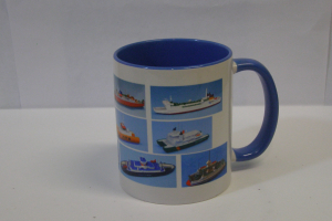 Mug II "Ferries and pilots"  (1 p.) - blue -